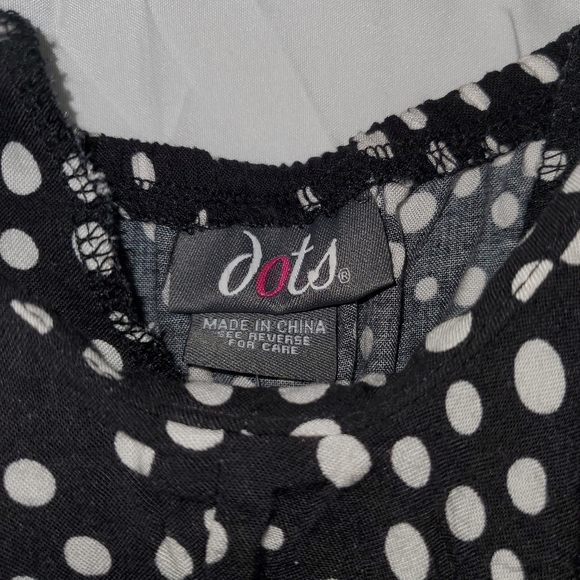 Dots size L Black w/ white polka dot sundress - Picture 4 of 5